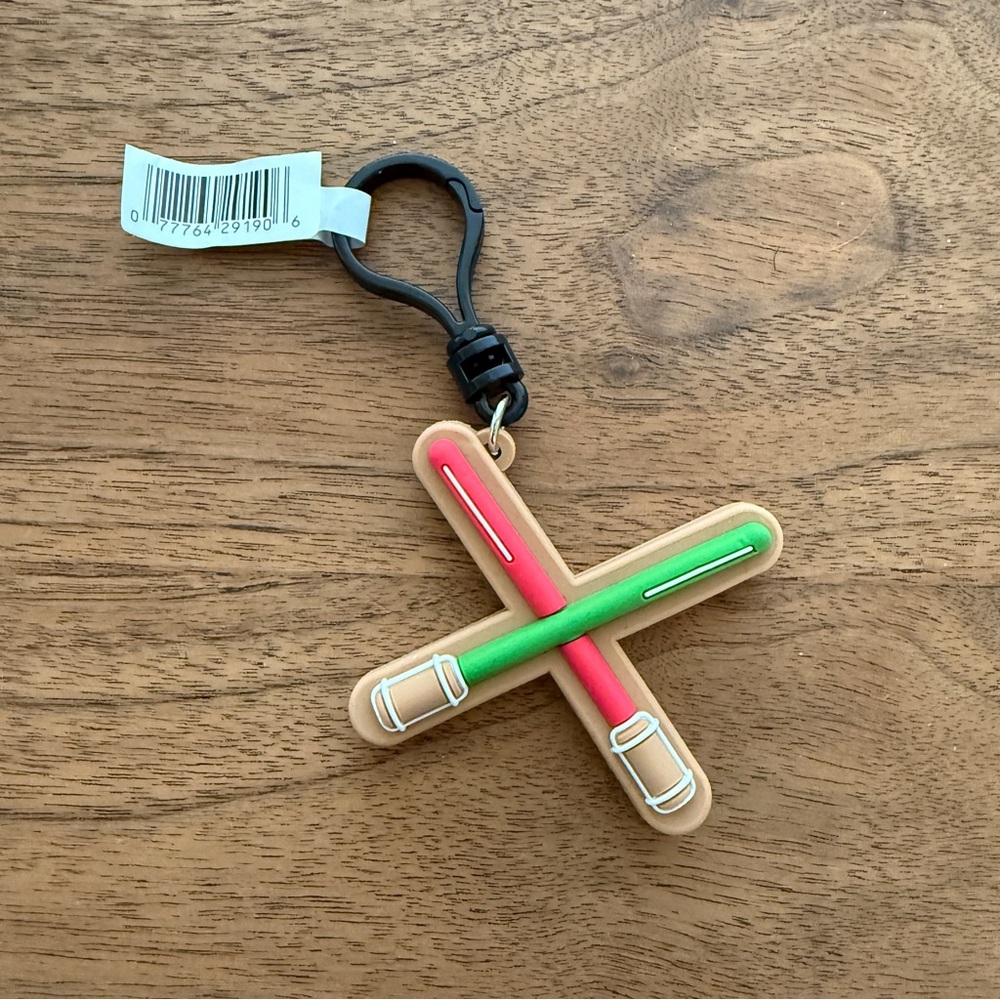 Monogram Star Wars Figural Bag Clip - Gingerbread Lightsabers